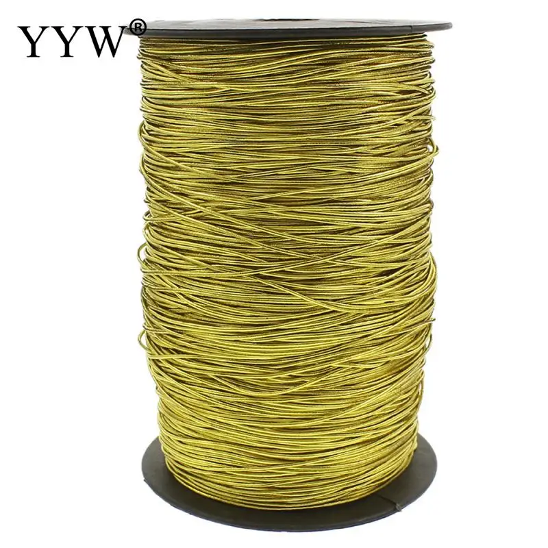 Металлическая нить многофункциональная из полиэстера для ювелирных изделий, ремесел, свадебных принадлежностей 1 мм на 800 м/шт.