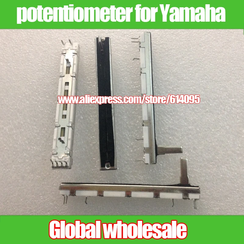 5 шт. двойной потенциометр A20Kx2 для миксера yamaha 24 way / 75 мм прямой слайдовый 20KA