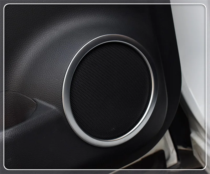 Für Hyundai Kona Encino Kauai 2018 2019 ABS Chrom Innen Tür Audio Sprechen Lautsprecher Sound Ring lampe trim Auto Zubehör styling