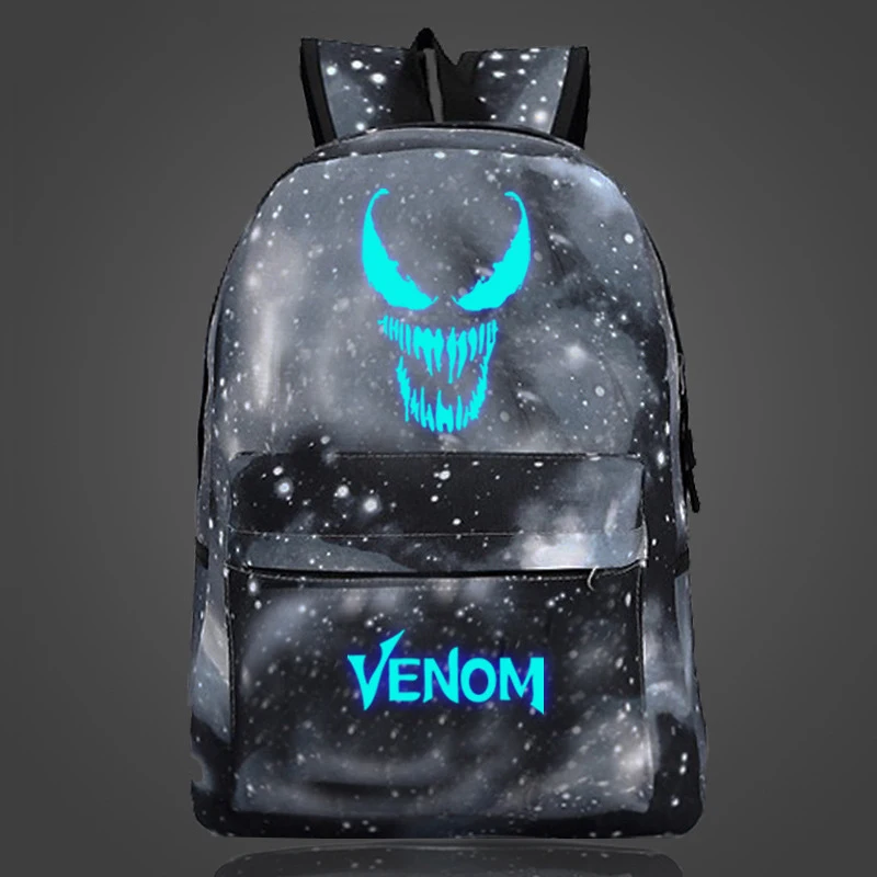 MRBP039J Comics Venom Светящийся рюкзак с принтом рюкзак для ноутбука дорожная книга школьная сумка нейлоновый рюкзак для студентов светится в темноте - Цвет: MRBP039J