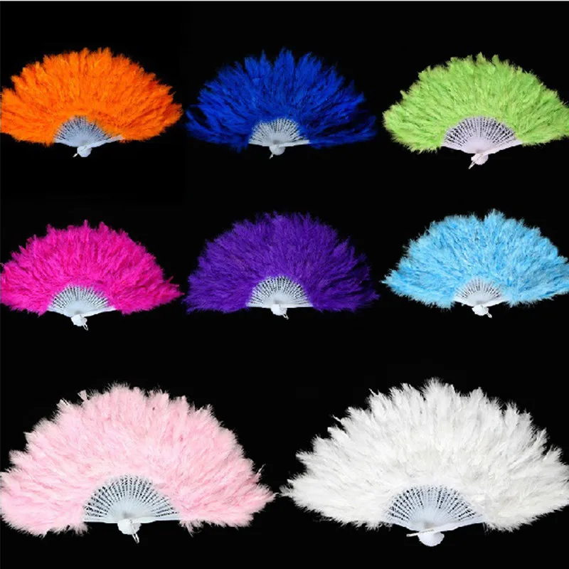 1 шт. красивый веер с перьями для танцев реквизит свадебного Маскарадного