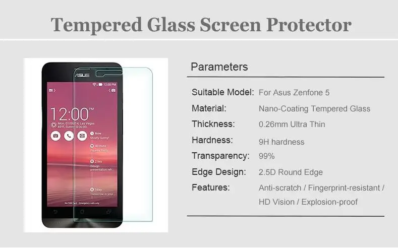 2 шт./лот, закаленное стекло для Asus Zenfone 5Z/5 Z/ZE620KL ZS620KL, защитная пленка 9H