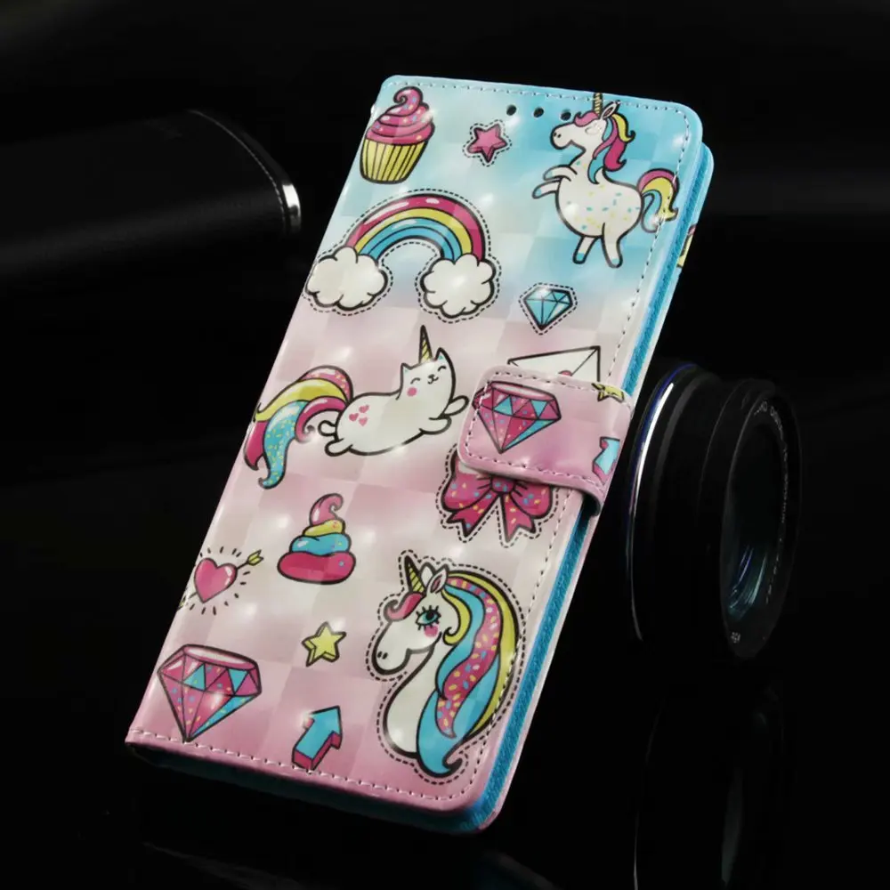 Чехол книжка из искусственной кожи с рисунком бабочки совы для Samsung Galaxy S10 S9 S8 Plus A5