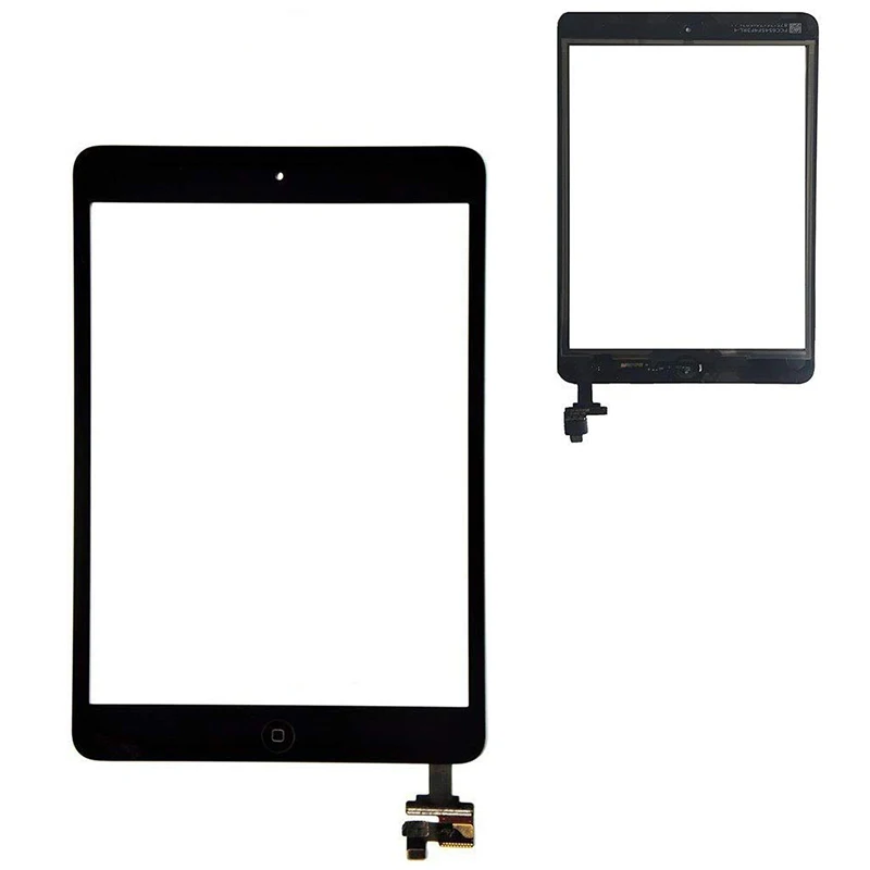 1 шт. Сенсорный экран для iPad Mini 1 2 Mini A1432 A1454 A1455 mini2 A1489 A1490 A149 планшета Сенсор кабель ИС кнопки «домой»