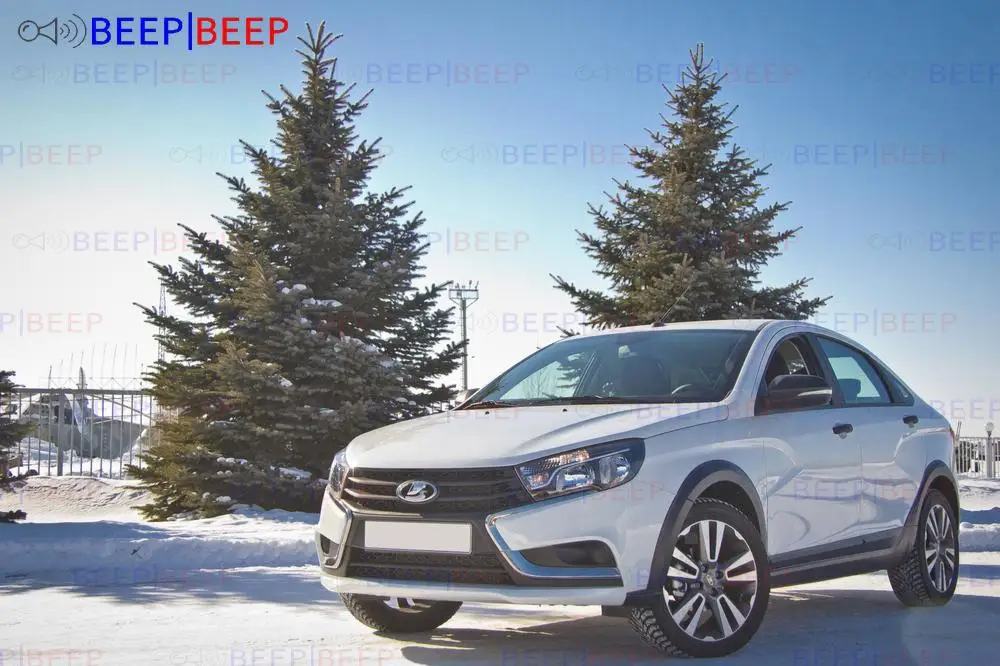 Набор для кузова Cross Lada Vesta Sedan 2015-на крыльях и порогах пластик ABS тюнинг хит защита