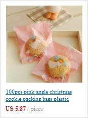 100 красный зеленый Рождественская елка Виолончель Cookie сумка, пекарня подарок мешок конфет, самоклеющиеся печать целлофановый пакет