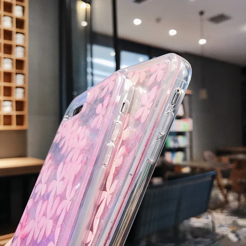Чехол для iPhone 7 7Plus 6 6s 8 8Plus X XR XS MAX прозрачный чехол с цветами динамической