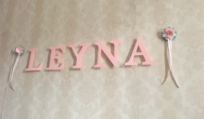 Персонализированная Мятная надпись на день рождения флажок с именем ребенка