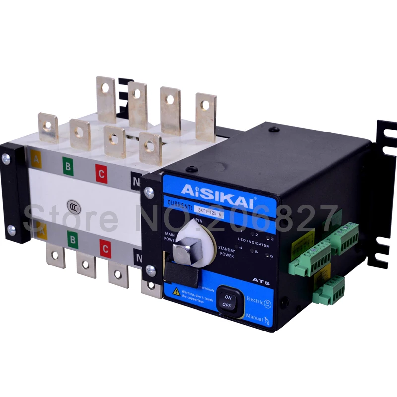 125A трехфазный 4P генераторный автоматический переключатель (ATS 125A)|switch switch|switch