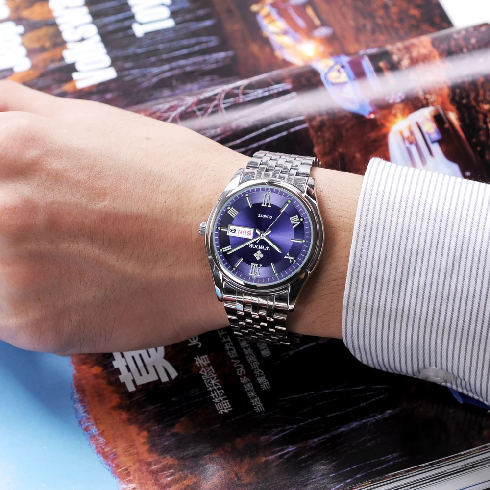 Часы мужские спортивные кварцевые из нержавеющей стали | Наручные часы