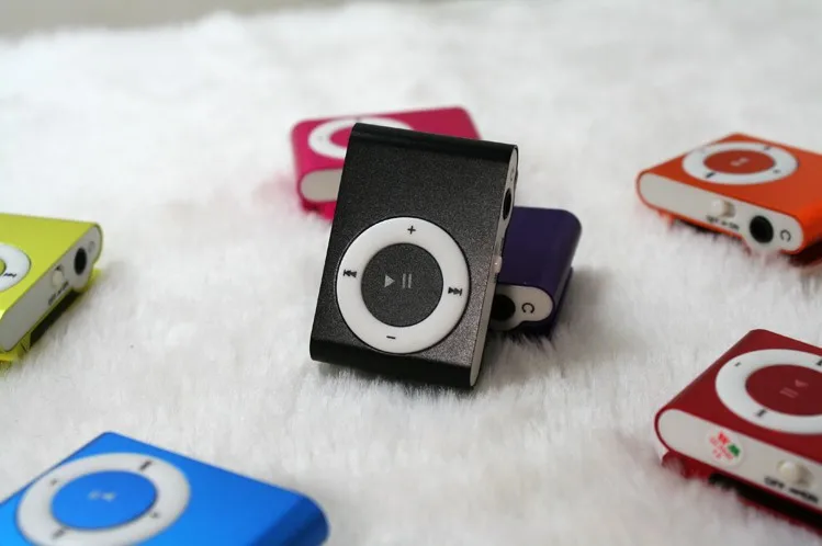 Случайный цвет мини MP3-плеер с зажимом и слотом для карты Micro TF/SD спортивный