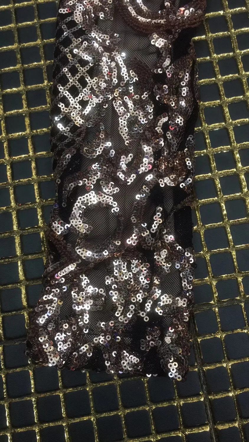 Для женщин Vestidos Новый модные пикантные сетки с длинным рукавом пайетки спинки