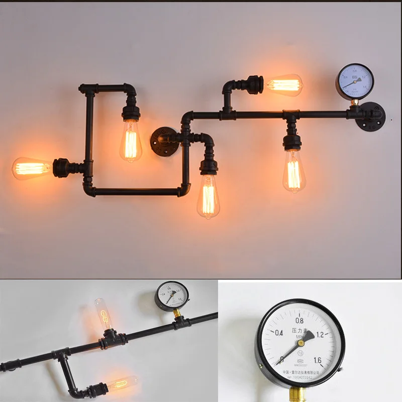 Новый промышленный настенный светильник в стиле стимпанк Ретро стиль