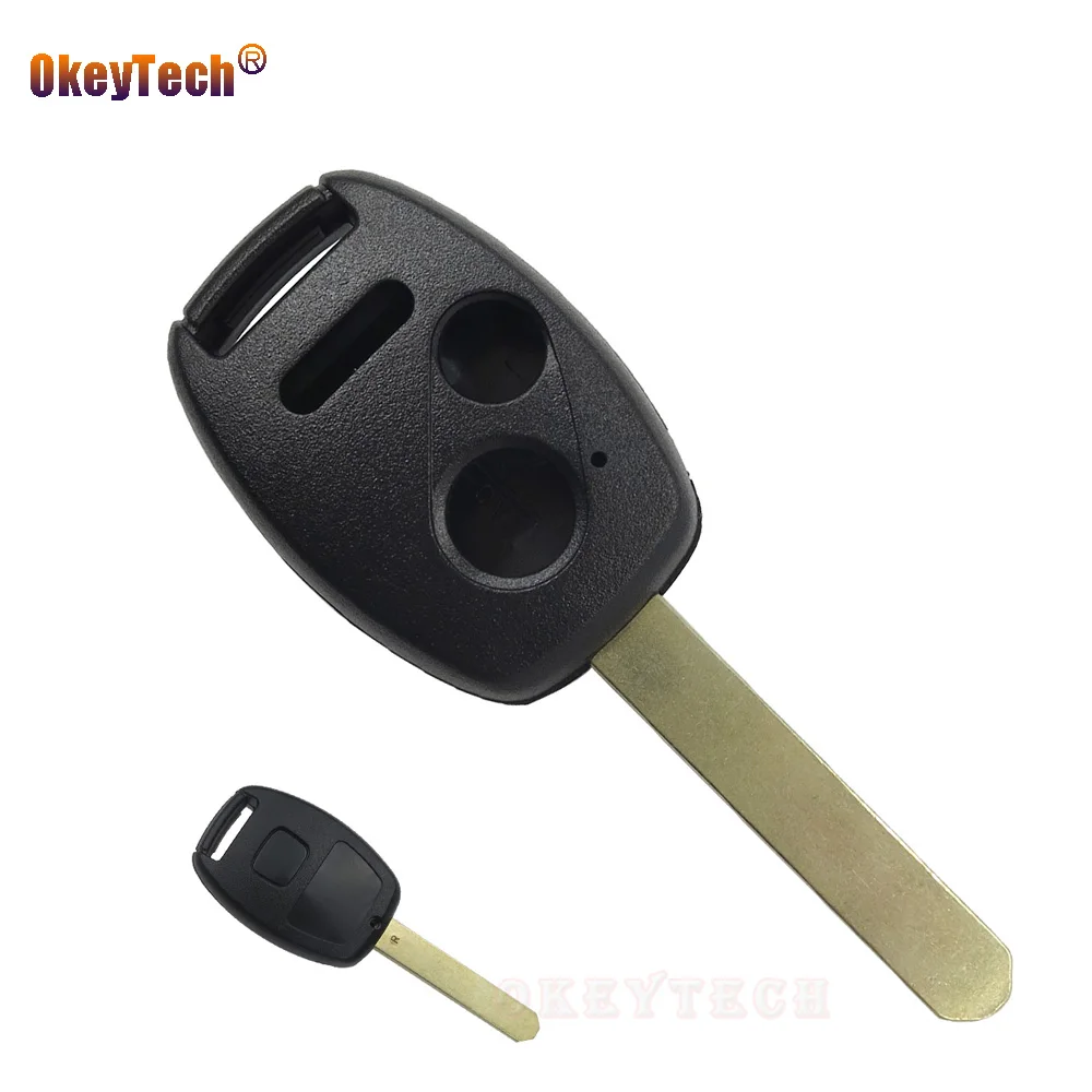 Запасной чехол OkeyTech для Honda Key 2 3 кнопки Accord Jazz FRV бесключевая Крышка ключа