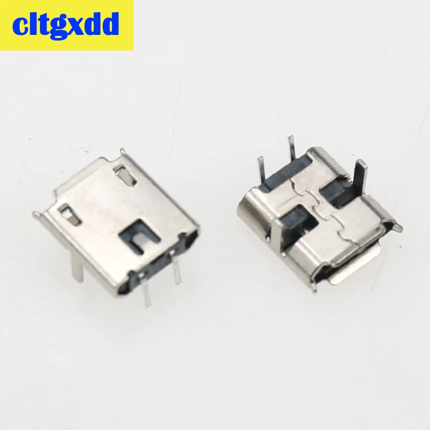 Cltgxdd 10 шт. USB 90 Степень погружения 2 Pin Micro разъем Jack Tail Plug Mini Sockect клеммы зарядного