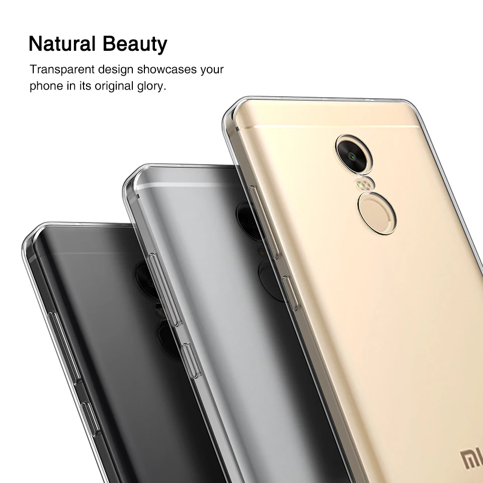 Для Redmi Note 4 Ультратонкий Мягкий чехол из ТПУ для Xiaomi прозрачного силикона