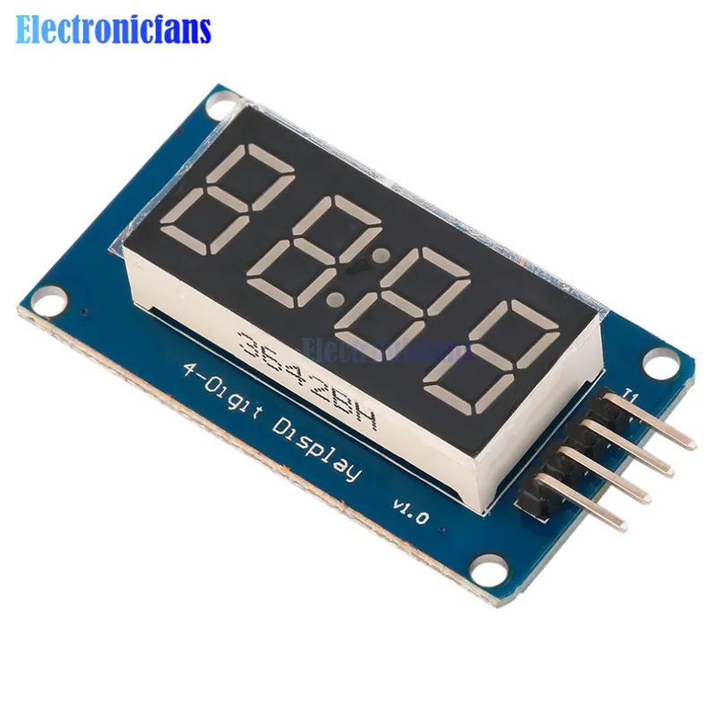 5 шт. TM1637 светодиодный модуль дисплея для arduino 7 сегментов 4 бит 0 36 дюйма часы