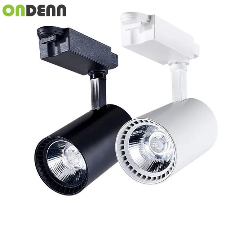 Светодиодный Трековый светильник 20W 30W COB Rail Lights LEDSpotlight 110V 120V 220V 230V 240V 3000K 6000K 10