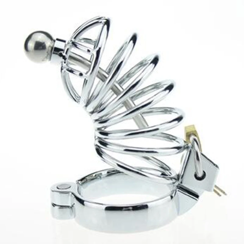 Кольцо для пениса с кольцом на ремне замок из нержавеющей стали Запираемая