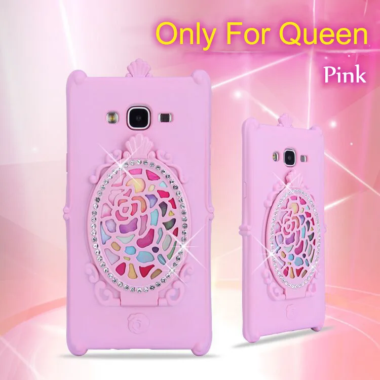 Для Samsung Galaxy J2 Case Зеркало Обложка для J200F Волшебный Телефон Сумка ТПУ Защитный Coque
