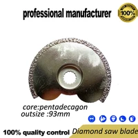 2pcs pentadecagon blade saw for oscillating tool for soft metal cutting and wood pvc pipe tile cement grout at good price