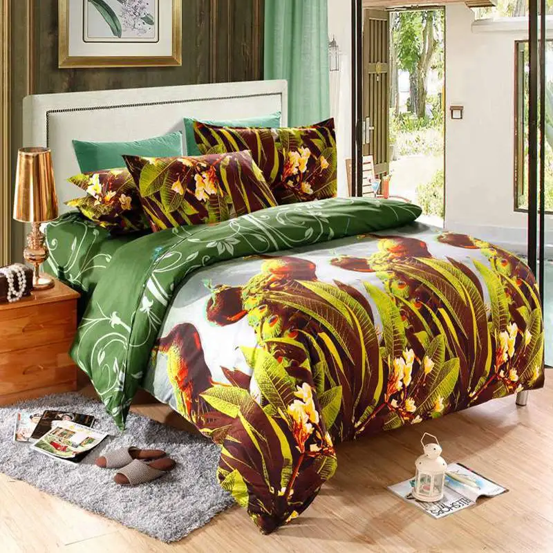 4 шт 3D цветочные постельные принадлежности наборы пододеяльников королевского