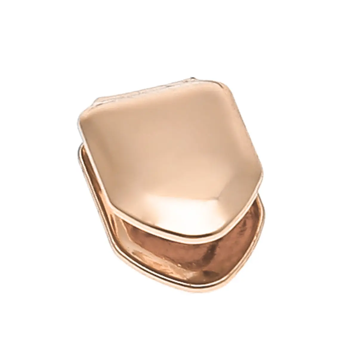 Позолоченная одинарная зубная Кепка Косплей Стоматологическая Верхняя Нижняя