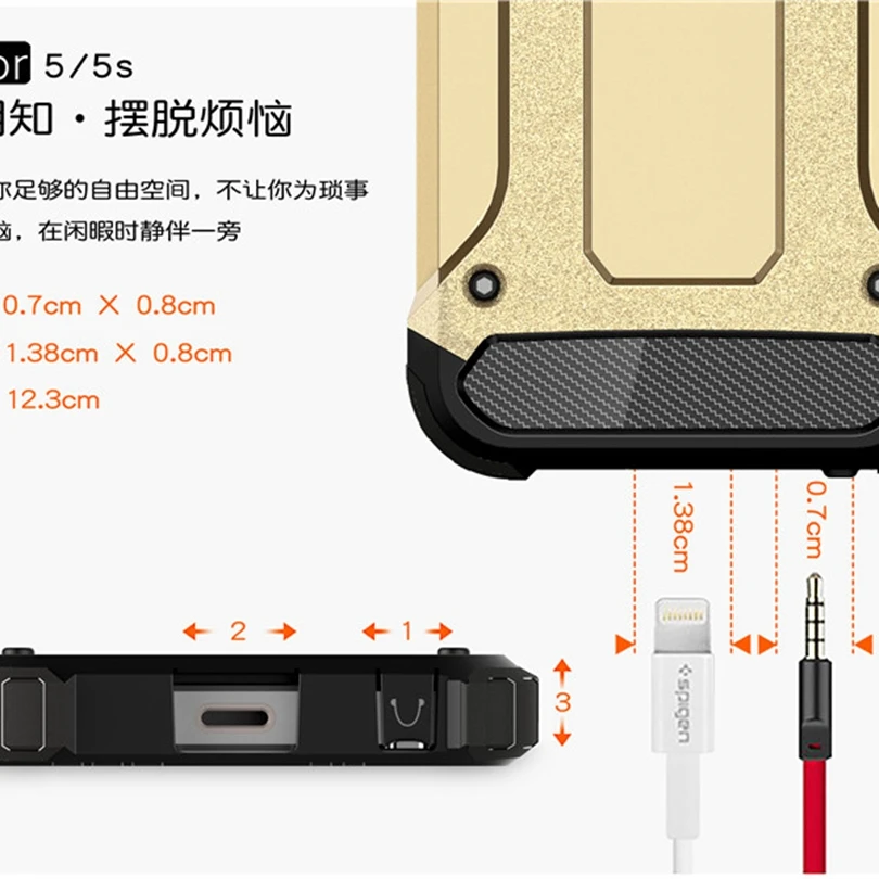 For iPhone 5 5S SE 6S 6 8 7 Plus X Xs Xr MAX Strong Hybrid Tough Shockproof Armor Phone Back Case Hard Rugged Impact Cover Funda | Мобильные