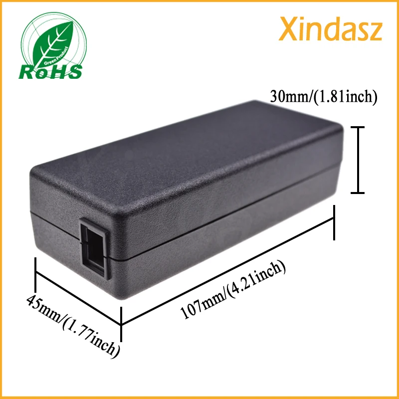 Пластиковый электропроводной ящик Размер 107*45*30 мм|enclosure box|enclosure plasticenclosure project box |