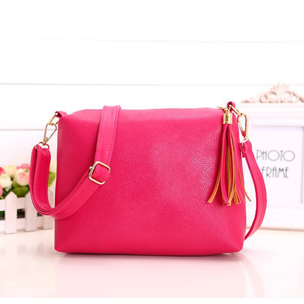 ELVASEK новые женские сумки на плечо кожаные одно с кисточками Bolsas | Багаж и