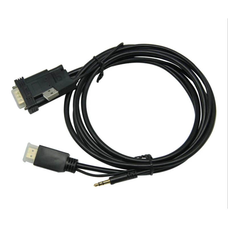 VGA к HDMI кабель с аудио USB источник питания 1080P VGA HDMI адаптер конвертер мужчин и мужчин для ноутбук с HDTV проектор Ps3 Xbox