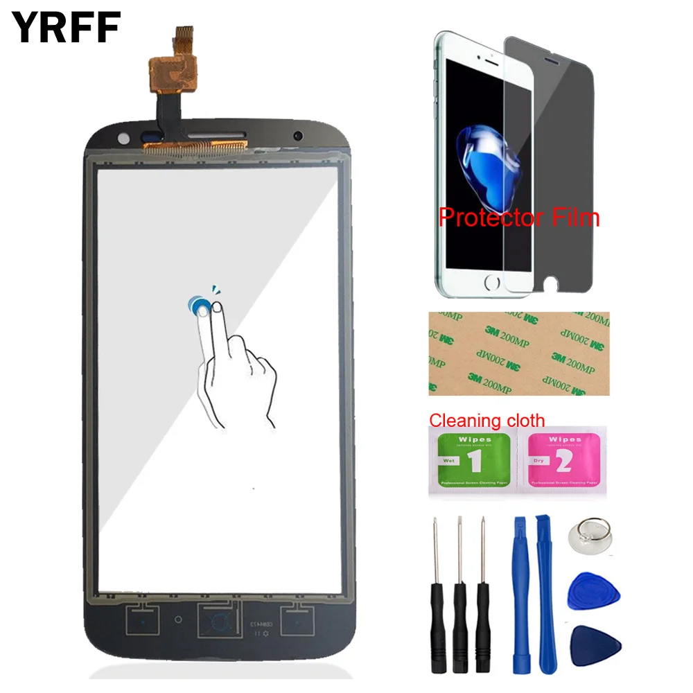 YRFF 4 5 ''Сенсорное Переднее стекло для ZTE Blade Q Lux / Qlux 3G 4G сенсорный экран