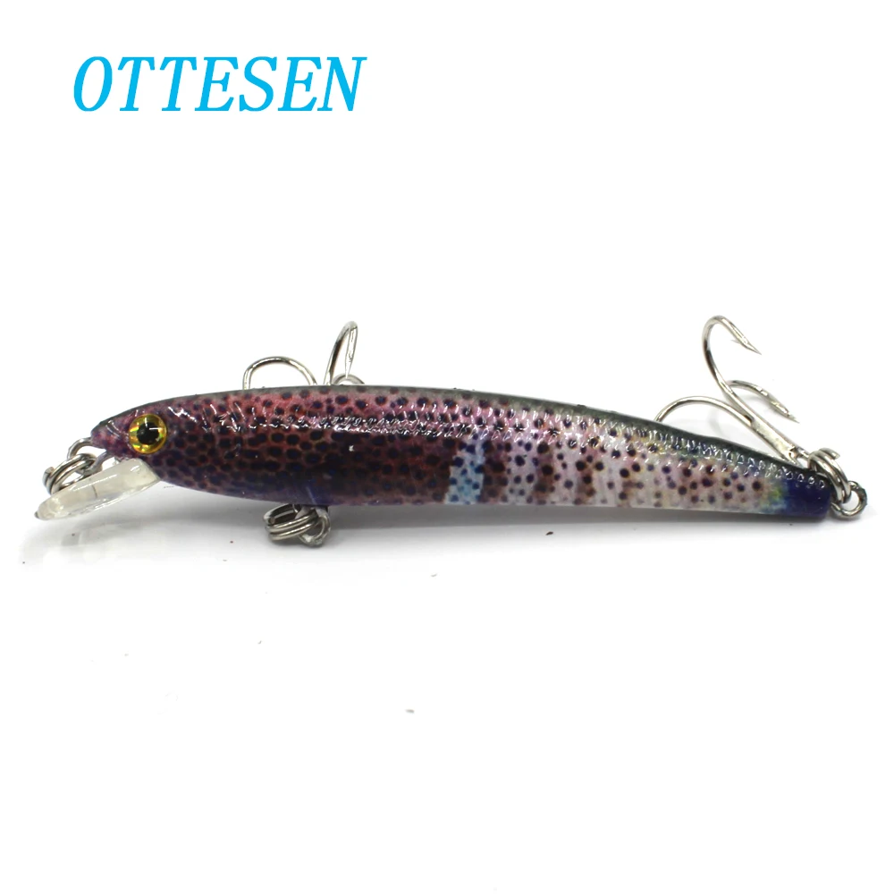OTTESEN 4 шт./лот 7 5 см 6 г Минноу плавающие приманки Жесткий bassbait swimbait topwater оснащен