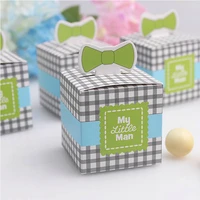 50pcs my little man cute mustache birthday boy baby shower favor boxes and bags wedding souvenirs wedding favors and gifts