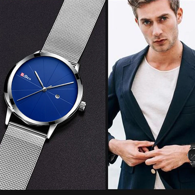 Новые модные мужские s часы лучший бренд класса люкс кварцевые повседневные