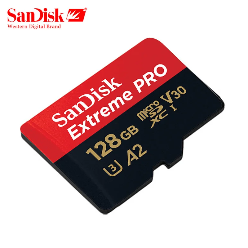 SanDisk Extreme PRO Micro sd карта памяти 128 Гб 64 ГБ 32 A2 U3 V30 UHS 1 4K flash Microsd TF с SD адаптером|Карты