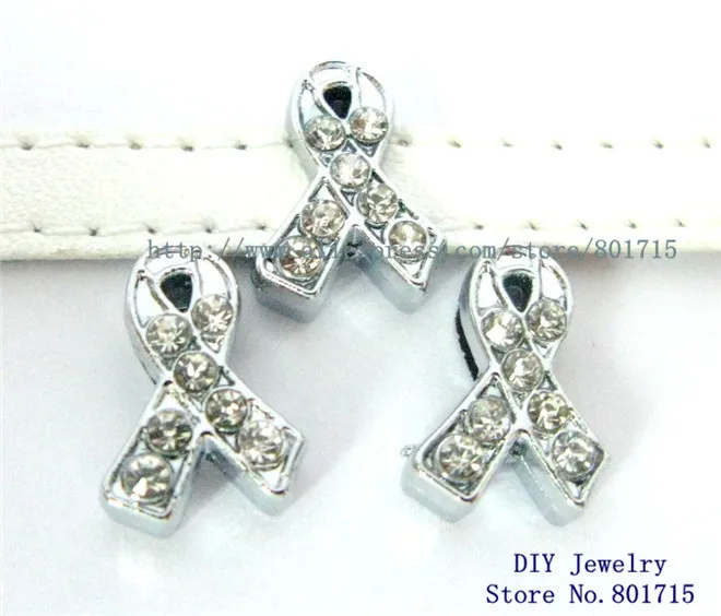 Оптовая продажа 100 шт ленты 8 мм слайд Подвески цинковый сплав и Стразы DIY подходят