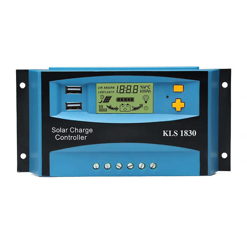 SUNYIMA ШИМ 12 В 24 30A Солнечный контроллер ЖК дисплей функция Dual USB 5VDC выход панели