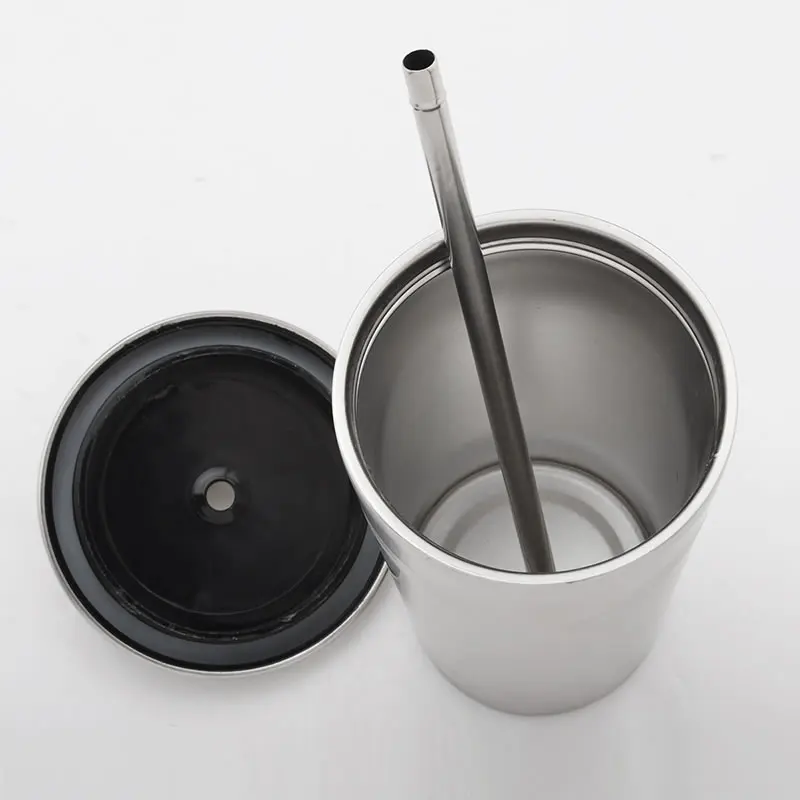 OBR портативные Кружки из нержавеющей стали с соломенной изоляцией кофейная чашка