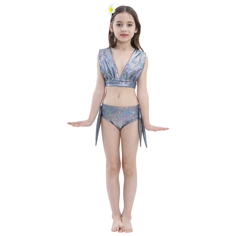 2018 летнее морское платье Пляжное для маленьких девочек комплекты из 3 предметов