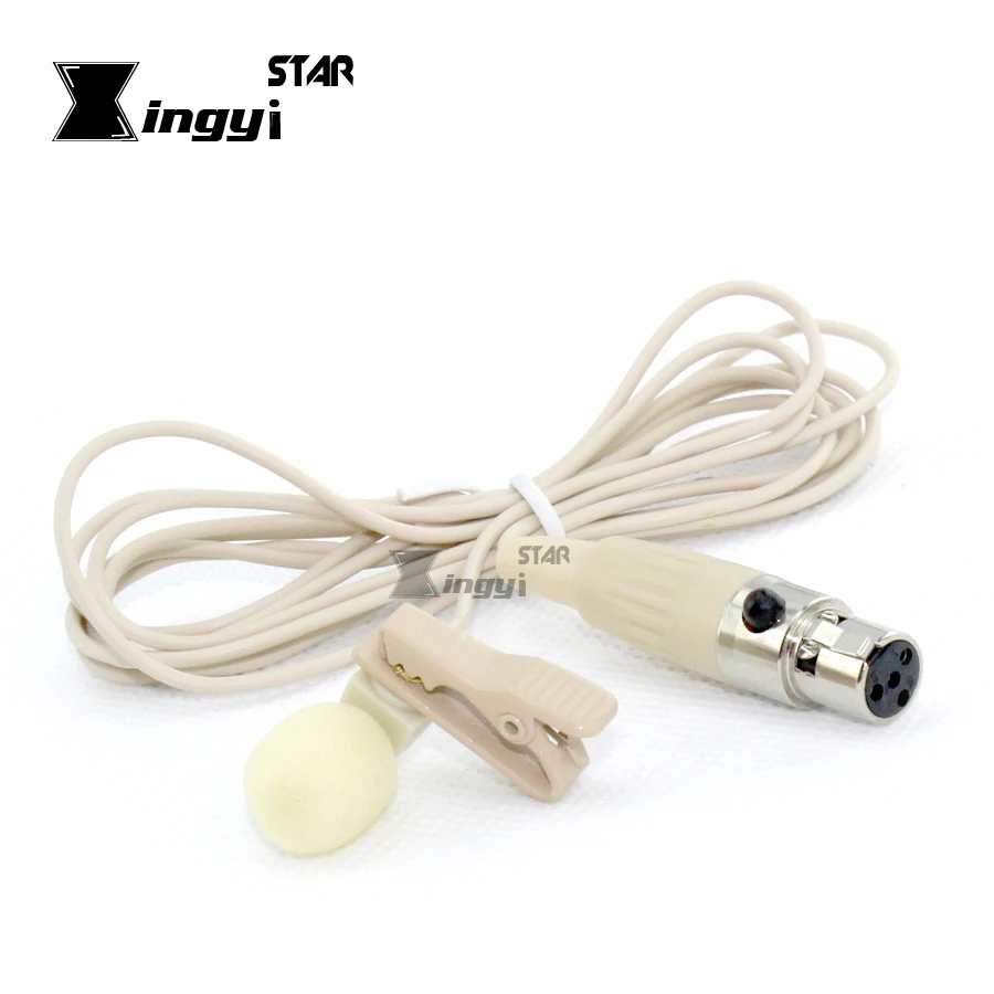 Проводной мини Микрофон XLR 4 Pin TA4F с зажимом для галстука петличный микрофон Mikrafon