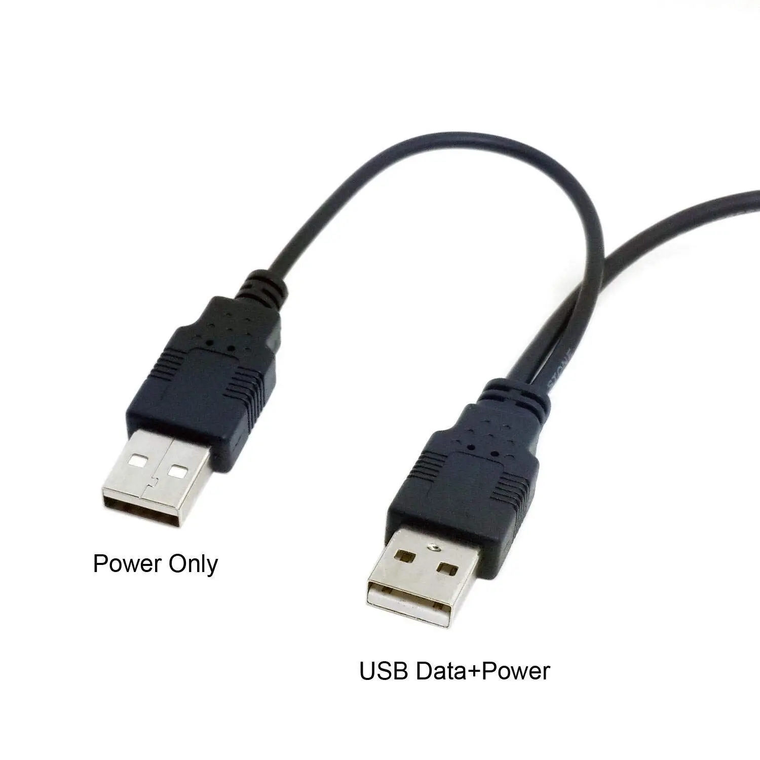 Двойной USB 2 0 папа к стандарту B Мужской Y кабель 80 см для принтера и сканера