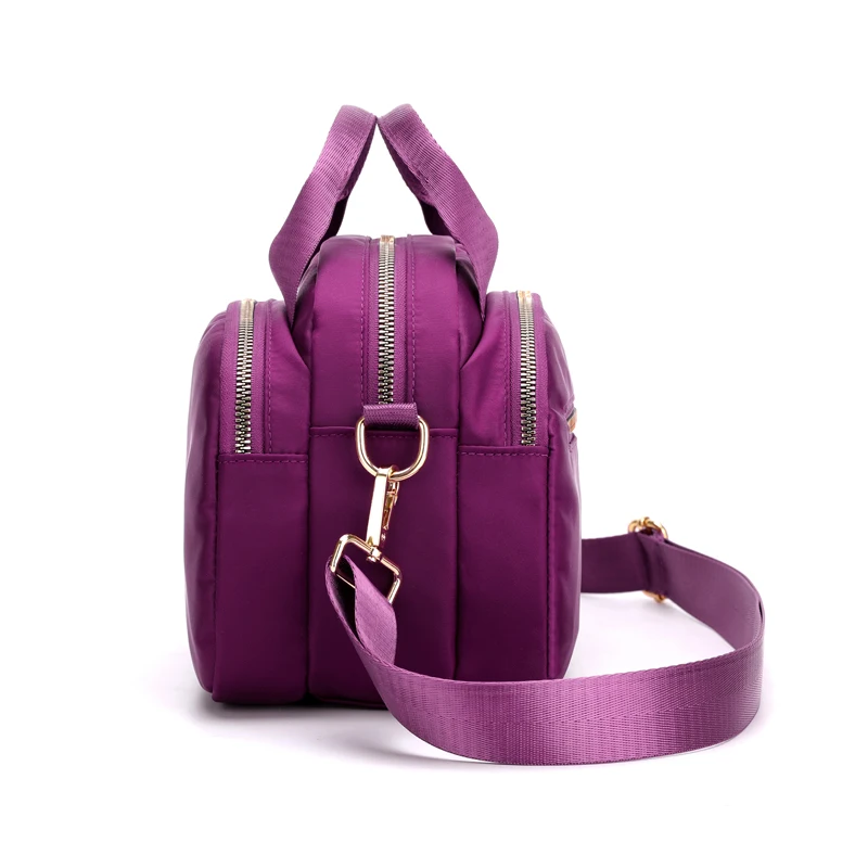 Новые женские Модные Водонепроницаемый нейлон Курьерские Сумки Женский Tote сумки