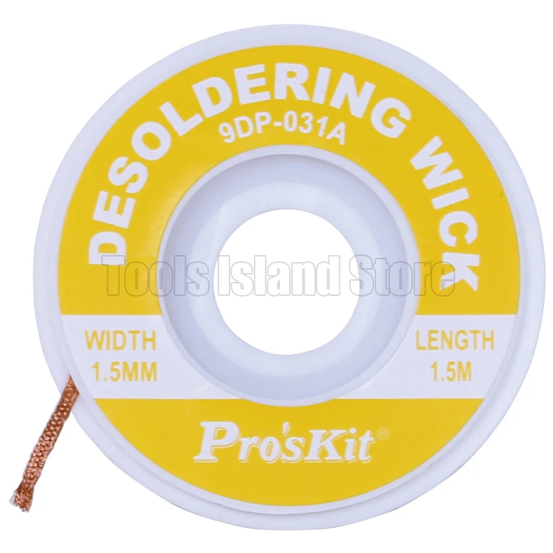 Pro'skit Professional Length 1.5M width 1.5mm 2.0mm 2.5mm Desoldering Braid Solder Remover Wick Wire Repair Tool | Инструменты
