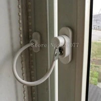 6pcs white or black anti theft window lock chain window security lockanti child lockprevent children from falling jf1191