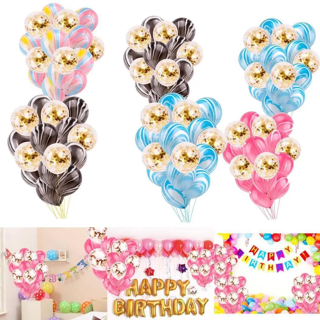 15 шт. комплекты воздушных шаров модные украшения для дня рождения латексные