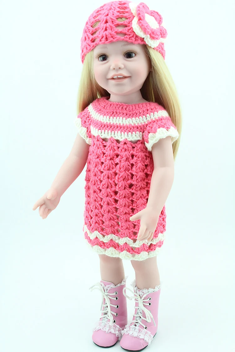 Реалистичные виниловые куклы для маленьких девочек с изображением смайликов 18