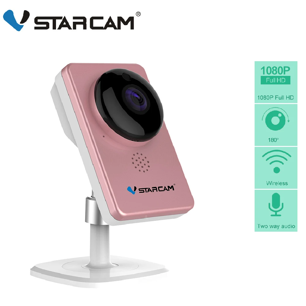 Ip-камера Vstarcam WiFi панорамная 1080P FULL HD мини-камера инфракрасного ночного видения беспроводная сигнализация движения видео монитор C60S