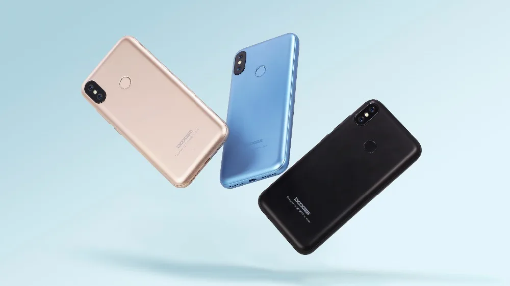 Смартфон DOOGEE X70 с функцией разблокировки лица 5,5 ''u-образная 19:9 MTK6580 четырехъядерный процессор 2 Гб ОЗУ 16 Гб ПЗУ Двойная камера 8,0 МП Android 8,1 4000 мАч