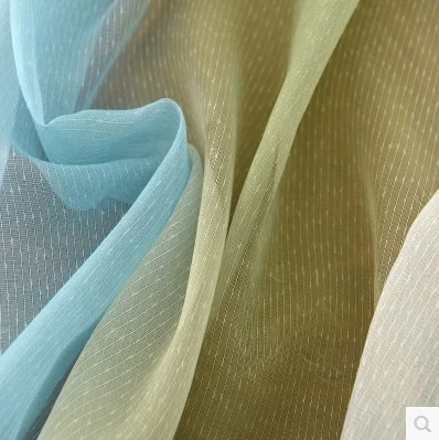 1 шт. детские шторы в синюю и зеленую полоску | Дом сад